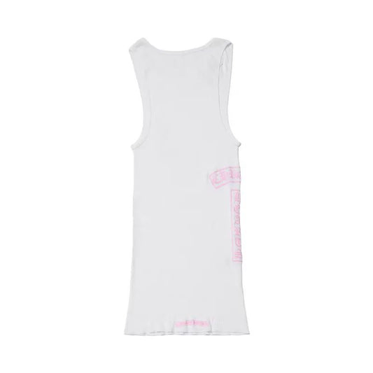 Chrome Hearts T Bar Rib Tank White