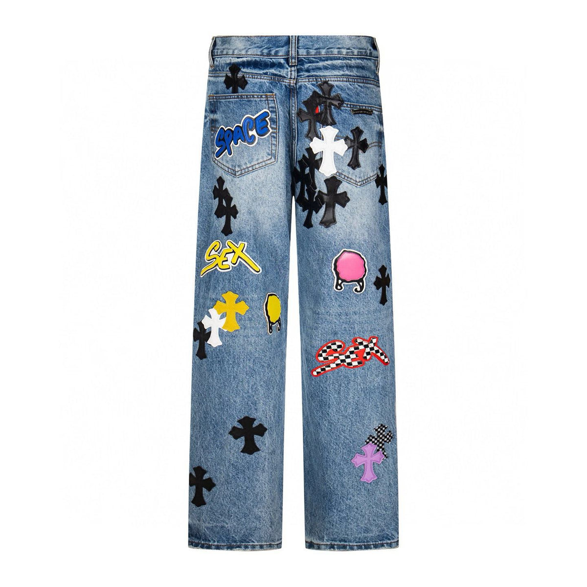 Chrome Hearts Graphic Patch Cross Jeans