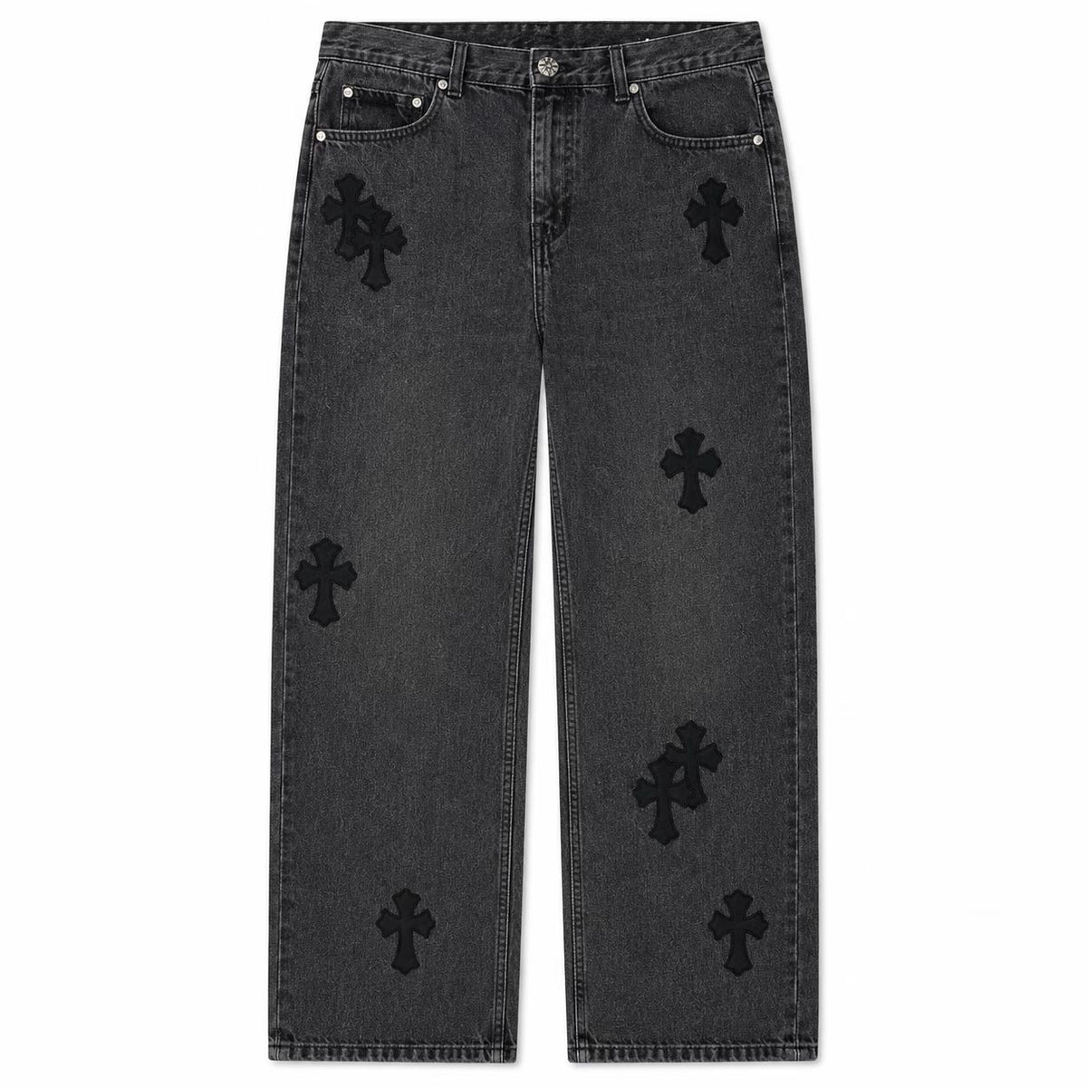 Chrome Hearts Denim Black Washed Jeans