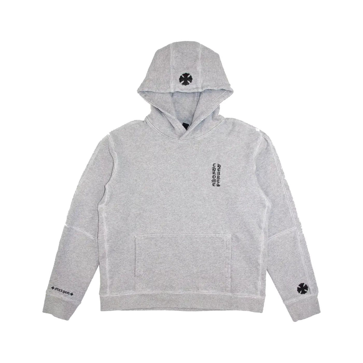 Leather Patch Fuck You Hoodie