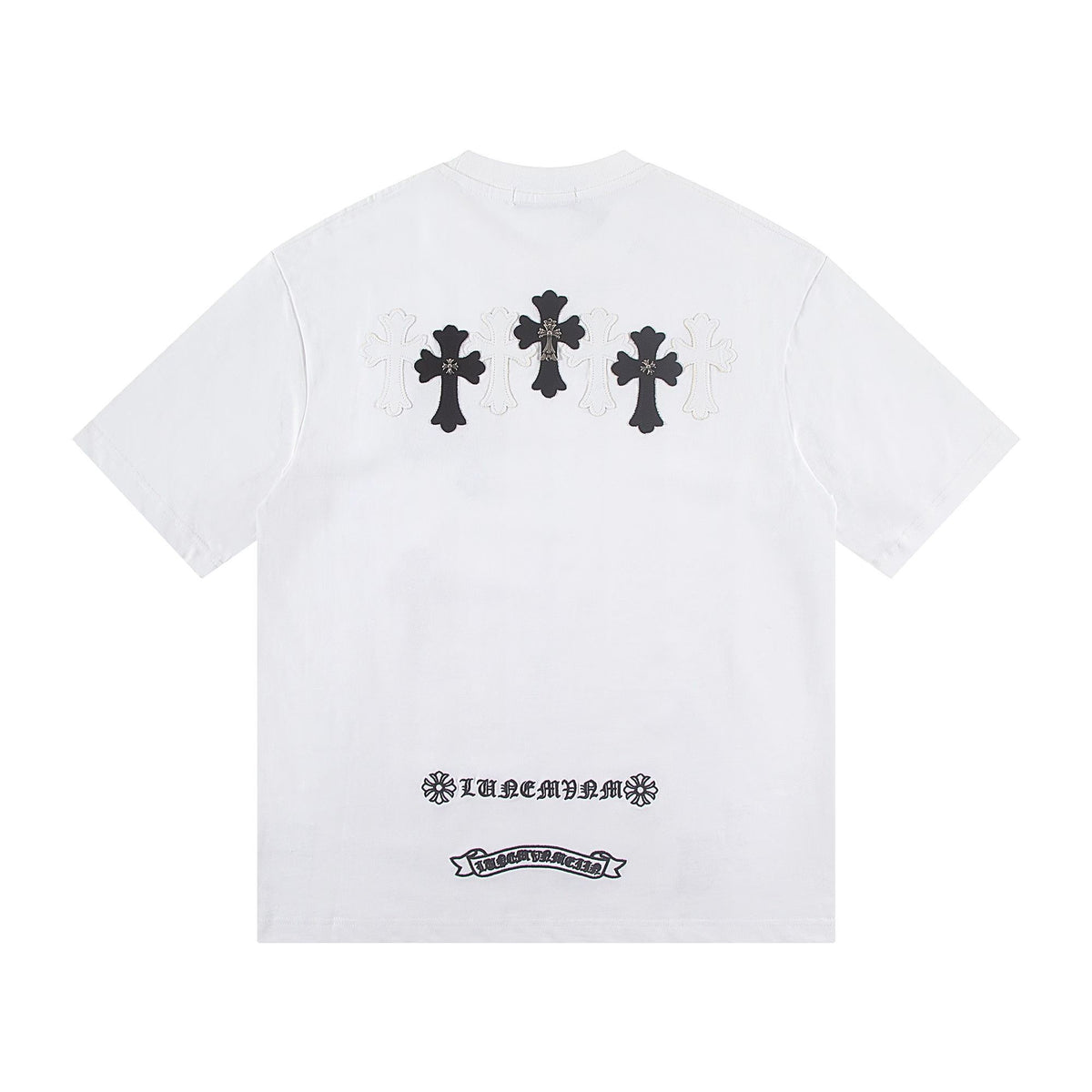 Chrome Hearts Triple Cross Patch White T-Shirt