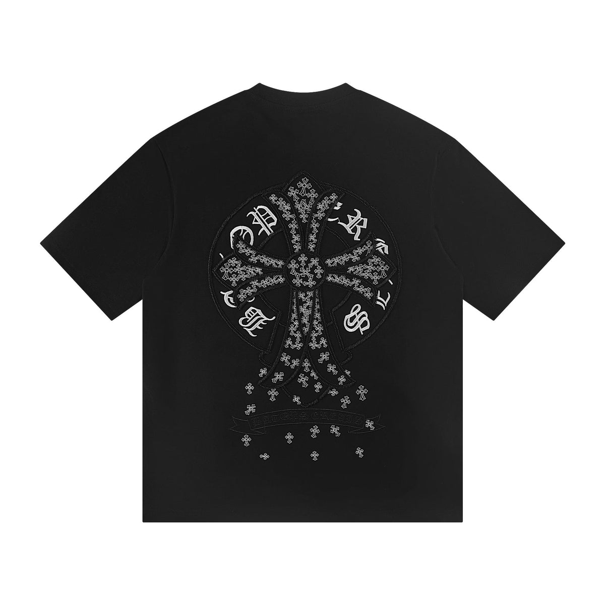 Chrome Hearts Floral Cross Logo T-Shirt Black
