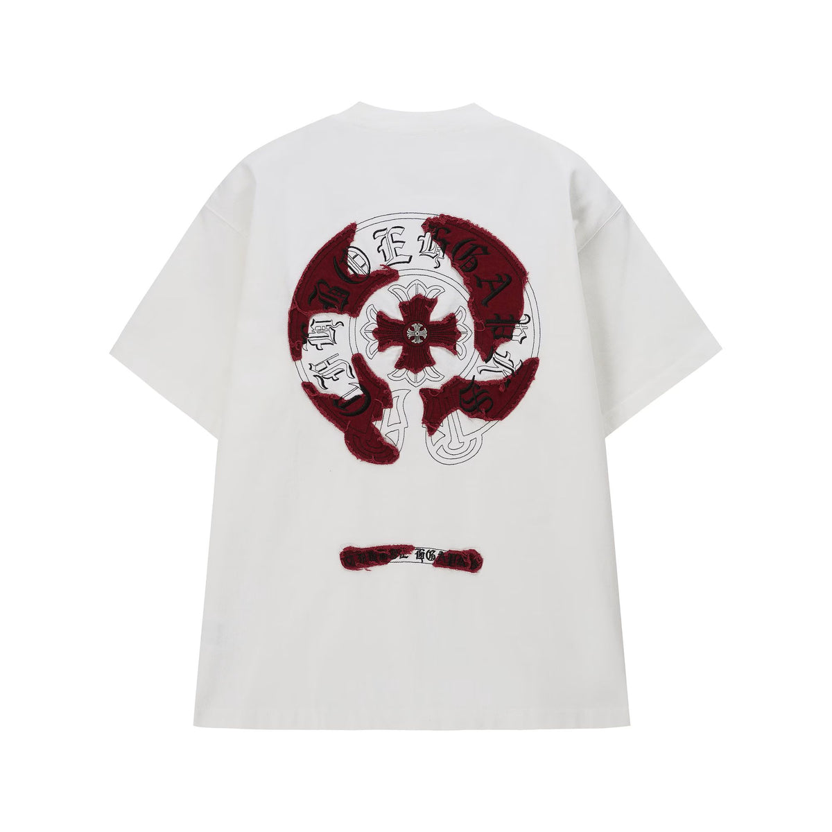 Chrome Hearts White Red Cross Logo T-Shirt