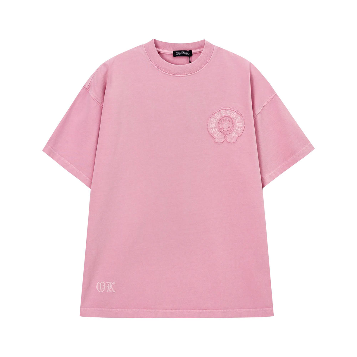 Chrome Hearts Pink Monochrome Horseshoe T-Shirt