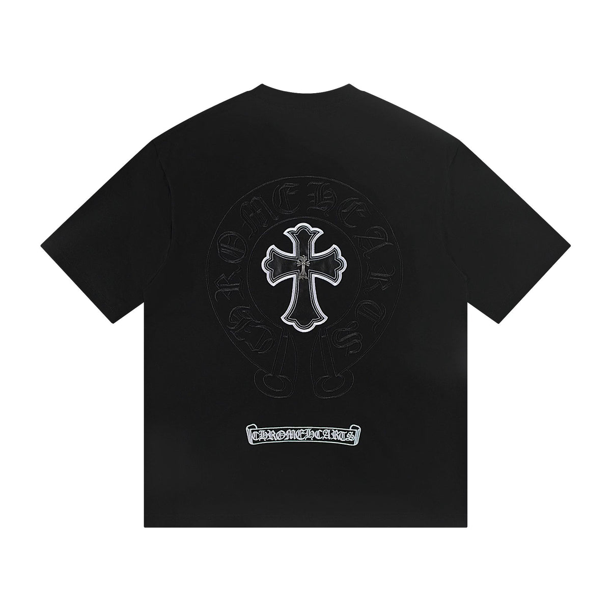 Chrome Hearts Embroidered Horseshoe Cross T-Shirt